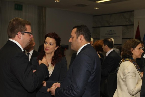 Eric Vincken, Rovena Gashi (Director, International Department of General Prosecutor's Office), Adriatik Llala (Prosecutor-General)