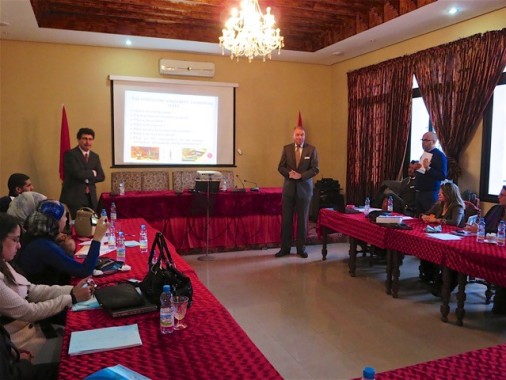 HE Mr. R.G. Strikker, Ambassador of the Kingdom of The Netherlands in Morocco, addressing the delegations during the closing of the training