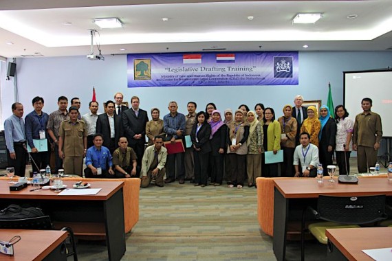 Jakarta 2012 The participants to the 2012 training course at the Ministry of Law and Human Rights