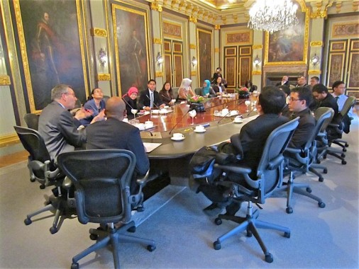 The Hague 2011 The Sekretariat Negara participants around the table of the Council of Ministers
