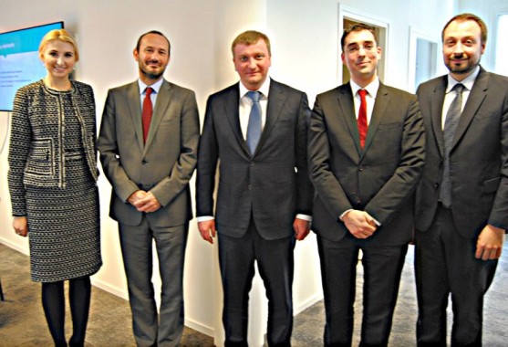 Left to right: Ms. Natalia Sevostianova, Mr. Willem van Nieuwkerk, Mr. Pavlo Petrenko, Mr. Lino Brosius, Mr. Andrii Vyshneskyi
